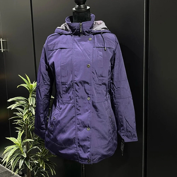 Gallery NY Waterproof  Parka/winter coat,removable hood, zip/snap up, pockets - Picture 1 of 16